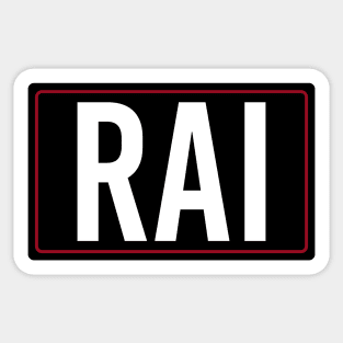 Raikkonen - Driver Tag Sticker